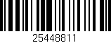 Código de barras (EAN, GTIN, SKU, ISBN): '25448811'
