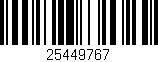 Código de barras (EAN, GTIN, SKU, ISBN): '25449767'