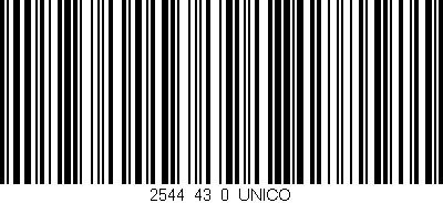 Código de barras (EAN, GTIN, SKU, ISBN): '2544_43_0_UNICO'