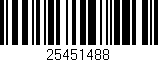 Código de barras (EAN, GTIN, SKU, ISBN): '25451488'