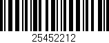Código de barras (EAN, GTIN, SKU, ISBN): '25452212'
