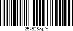 Código de barras (EAN, GTIN, SKU, ISBN): '254525wpfc'