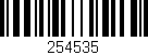 Código de barras (EAN, GTIN, SKU, ISBN): '254535'
