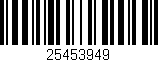 Código de barras (EAN, GTIN, SKU, ISBN): '25453949'