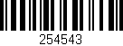 Código de barras (EAN, GTIN, SKU, ISBN): '254543'