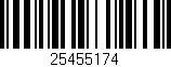 Código de barras (EAN, GTIN, SKU, ISBN): '25455174'