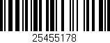 Código de barras (EAN, GTIN, SKU, ISBN): '25455178'
