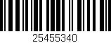 Código de barras (EAN, GTIN, SKU, ISBN): '25455340'