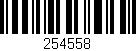 Código de barras (EAN, GTIN, SKU, ISBN): '254558'