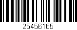 Código de barras (EAN, GTIN, SKU, ISBN): '25456165'