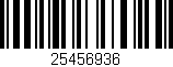 Código de barras (EAN, GTIN, SKU, ISBN): '25456936'