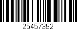 Código de barras (EAN, GTIN, SKU, ISBN): '25457392'