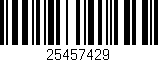 Código de barras (EAN, GTIN, SKU, ISBN): '25457429'