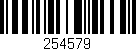 Código de barras (EAN, GTIN, SKU, ISBN): '254579'