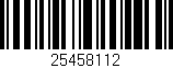 Código de barras (EAN, GTIN, SKU, ISBN): '25458112'
