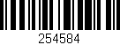 Código de barras (EAN, GTIN, SKU, ISBN): '254584'