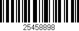 Código de barras (EAN, GTIN, SKU, ISBN): '25458898'