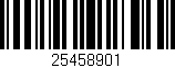 Código de barras (EAN, GTIN, SKU, ISBN): '25458901'