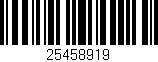 Código de barras (EAN, GTIN, SKU, ISBN): '25458919'