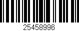 Código de barras (EAN, GTIN, SKU, ISBN): '25458996'