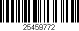 Código de barras (EAN, GTIN, SKU, ISBN): '25459772'