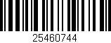 Código de barras (EAN, GTIN, SKU, ISBN): '25460744'