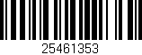Código de barras (EAN, GTIN, SKU, ISBN): '25461353'
