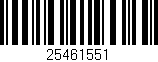 Código de barras (EAN, GTIN, SKU, ISBN): '25461551'