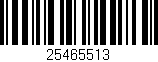 Código de barras (EAN, GTIN, SKU, ISBN): '25465513'
