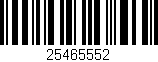 Código de barras (EAN, GTIN, SKU, ISBN): '25465552'