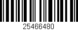 Código de barras (EAN, GTIN, SKU, ISBN): '25466480'