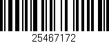 Código de barras (EAN, GTIN, SKU, ISBN): '25467172'