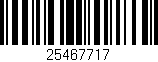 Código de barras (EAN, GTIN, SKU, ISBN): '25467717'