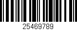 Código de barras (EAN, GTIN, SKU, ISBN): '25469789'