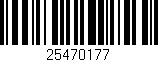 Código de barras (EAN, GTIN, SKU, ISBN): '25470177'
