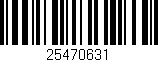 Código de barras (EAN, GTIN, SKU, ISBN): '25470631'