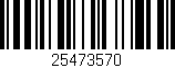 Código de barras (EAN, GTIN, SKU, ISBN): '25473570'