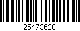 Código de barras (EAN, GTIN, SKU, ISBN): '25473620'