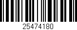 Código de barras (EAN, GTIN, SKU, ISBN): '25474180'