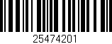 Código de barras (EAN, GTIN, SKU, ISBN): '25474201'