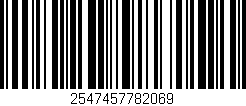 Código de barras (EAN, GTIN, SKU, ISBN): '2547457782069'