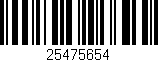 Código de barras (EAN, GTIN, SKU, ISBN): '25475654'