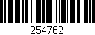 Código de barras (EAN, GTIN, SKU, ISBN): '254762'
