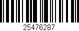 Código de barras (EAN, GTIN, SKU, ISBN): '25476287'