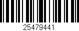 Código de barras (EAN, GTIN, SKU, ISBN): '25479441'