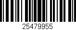 Código de barras (EAN, GTIN, SKU, ISBN): '25479955'