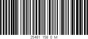 Código de barras (EAN, GTIN, SKU, ISBN): '25481_158_0_M'