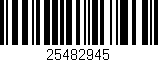 Código de barras (EAN, GTIN, SKU, ISBN): '25482945'