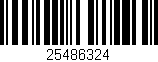 Código de barras (EAN, GTIN, SKU, ISBN): '25486324'