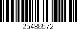 Código de barras (EAN, GTIN, SKU, ISBN): '25486572'